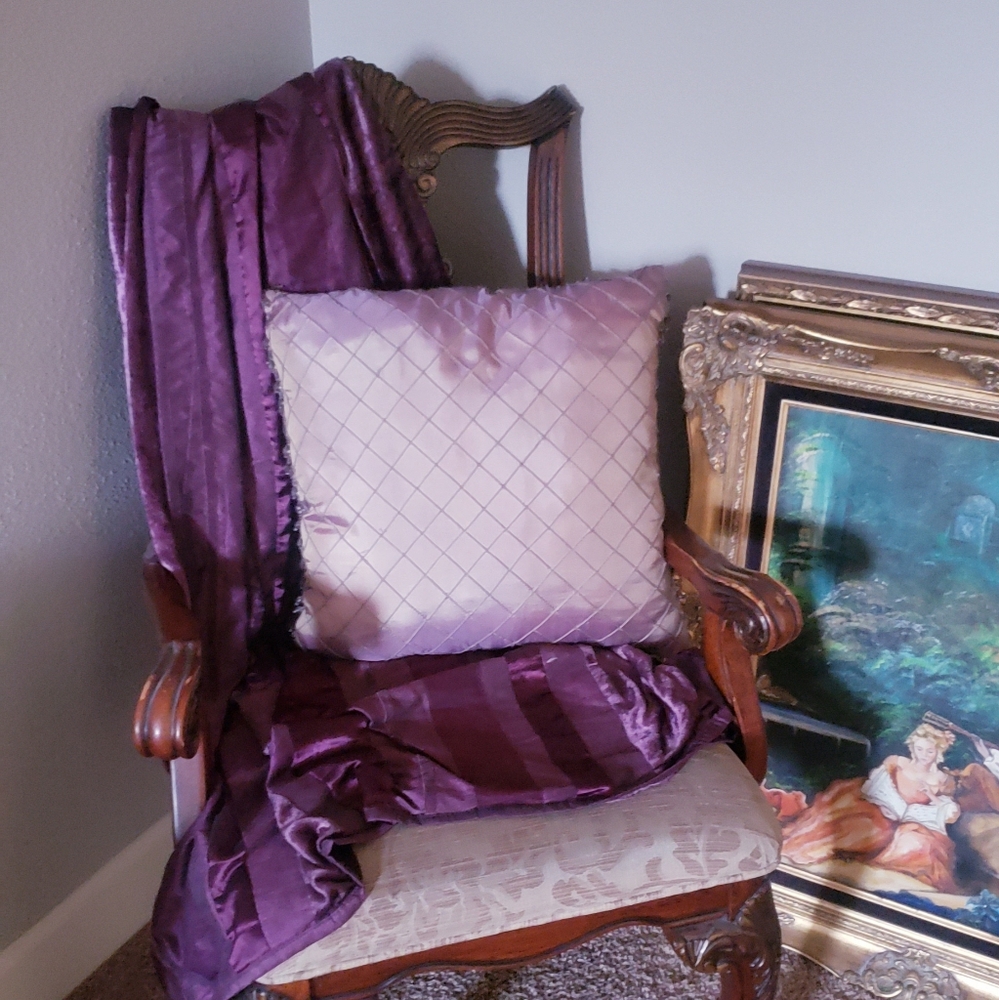 2x Silk Style Accent Pillows - Picture 11 of 16